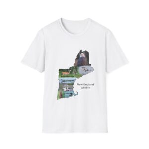 New England Shape, wildlife collage t-shirt